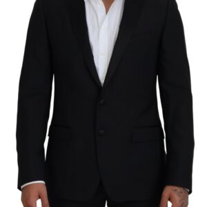 Dolce & Gabbana Elegant Martini Black Formal Blazer