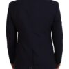 Dolce & Gabbana Elegant Navy Wool Blend Martini Blazer - Image 3