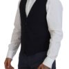 Dolce & Gabbana Elegant Navy Wool Blend Martini Blazer - Image 8