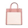 Michael Kors Cece Small Pink PVC North South Flap Tote Crossbody Bag Purse - Image 3