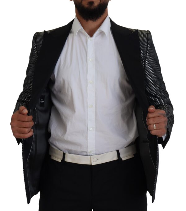 Dolce & Gabbana Elegant Jacquard Single Breasted Blazer - Image 3