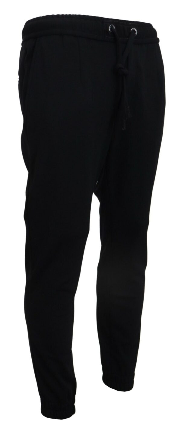 Dolce & Gabbana Sleek Black Wool-Blend Sweatpants - Image 2