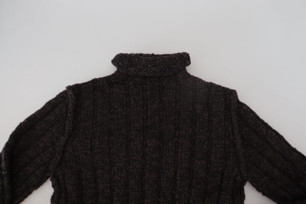Dolce & Gabbana Elegant Turtleneck Wool-Blend Sweater - Image 4