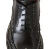 Dolce & Gabbana Elegant Studded Black Derby Shoes - Image 5