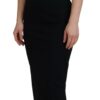 Dolce & Gabbana Elegant Black Midi Sheath Dress - Image 2