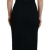 Dolce & Gabbana Elegant Black Midi Sheath Dress - Image 3