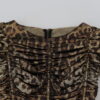 Dolce & Gabbana Elegant Leopard Print Midi Bodycon Dress - Image 6