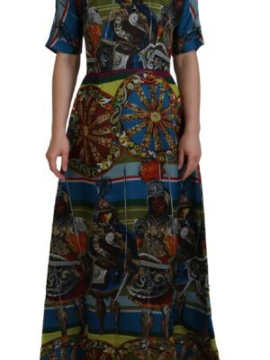 Dolce & Gabbana Sicilian Elegance Long Silk Dress