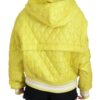 Dolce & Gabbana Elegant Yellow Hooded Jacket - Image 3