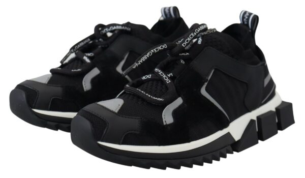 Dolce & Gabbana Chic Sorrento Slip-On Sneakers in Monochrome - Image 3