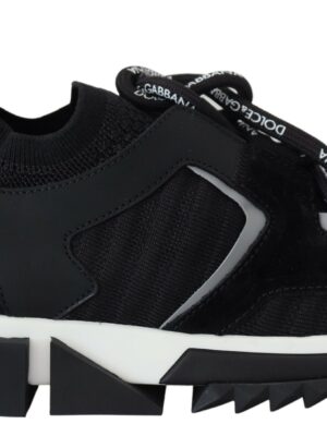 Dolce & Gabbana Chic Sorrento Slip-On Sneakers in Monochrome