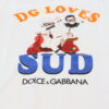 Dolce & Gabbana Elegant White Crew Neck Tee with Colorful Print - Image 4