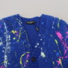 Dolce & Gabbana Elegant Multicolor Splash Mohair Cardigan - Image 5