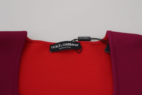 Dolce & Gabbana Multicolor Square Neck Pullover Sweater - Image 5