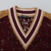 Dolce & Gabbana Multicolor V-Neck Pullover Sweater - Image 5