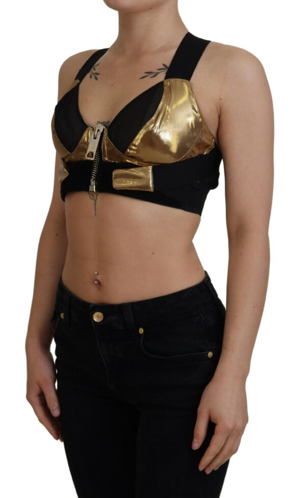 Dolce & Gabbana Elegant Cropped Top with Front Zipper - Image 2