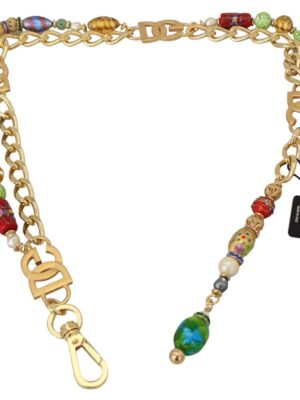 Dolce & Gabbana Elegant Gold Tone Chain Belt