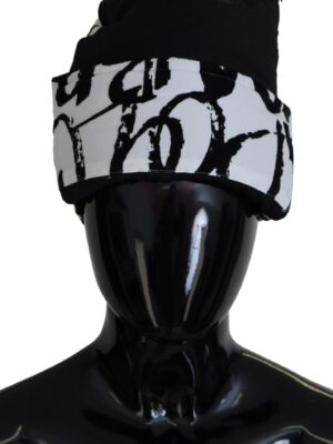 Dolce & Gabbana Elegant Monochrome Knit Beanie Hat