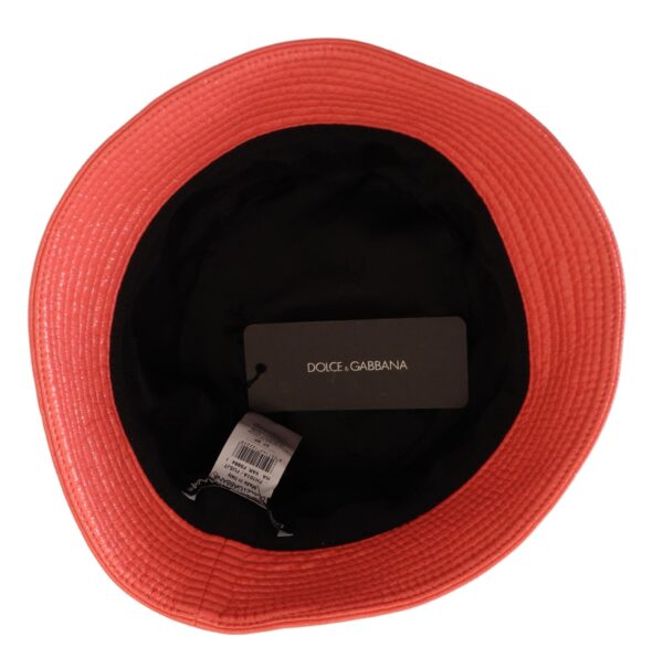 Dolce & Gabbana Elegant Peach Bucket Hat - Summer Chic Essential - Image 4
