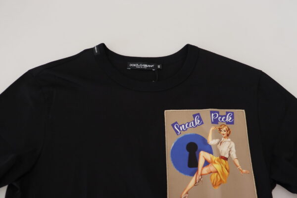 Dolce & Gabbana Chic Black Cotton Tee for the Modern Man - Image 4