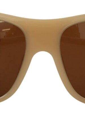 Dolce & Gabbana Elegant Cream Swarovski Sunglasses