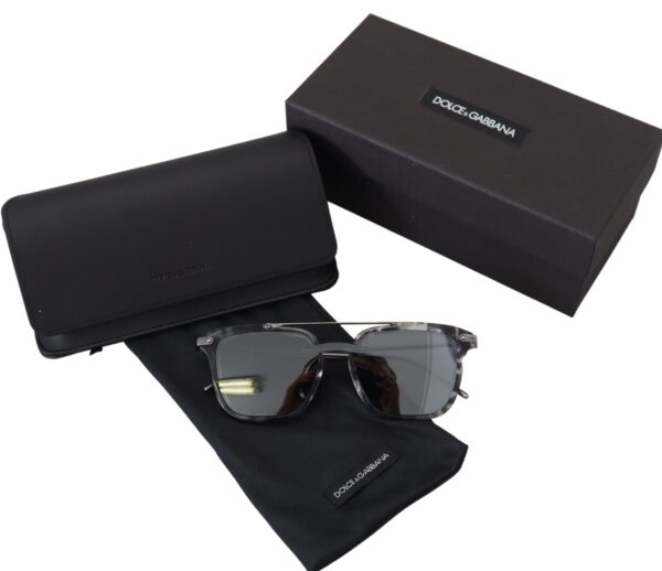 Dolce & Gabbana Stunning Grey Acetate Sunglasses - Image 7