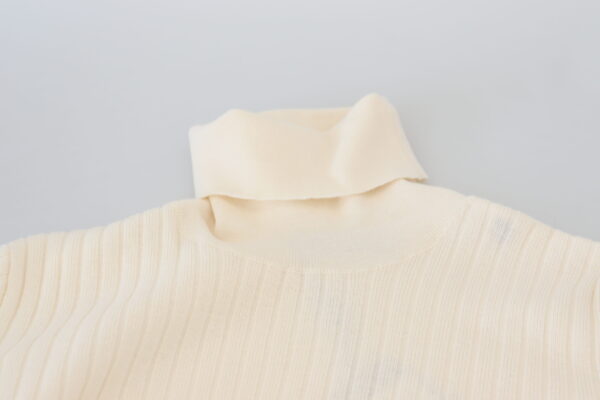 Dolce & Gabbana Ivory Turtleneck Wool Blend Sweater - Image 5