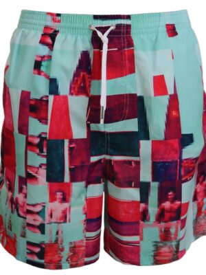 Dsquared² Multicolor Printed Swim Shorts Boxer