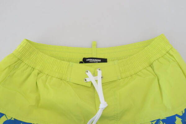 Dsquared² Exquisite Blue Green Swim Shorts Boxer - Image 4