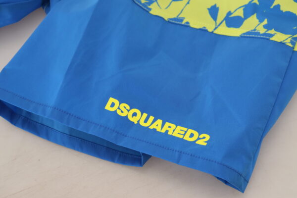 Dsquared² Exquisite Blue Green Swim Shorts Boxer - Image 5