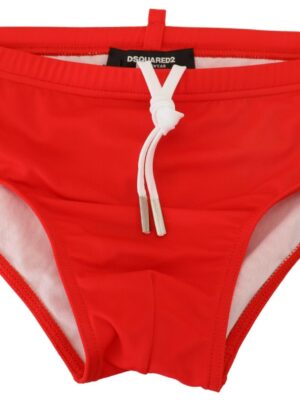 Dsquared² Red ICON Print Swim Briefs