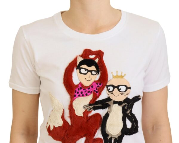 Dolce & Gabbana Iconic Prints Designer Cotton Tee - Image 4
