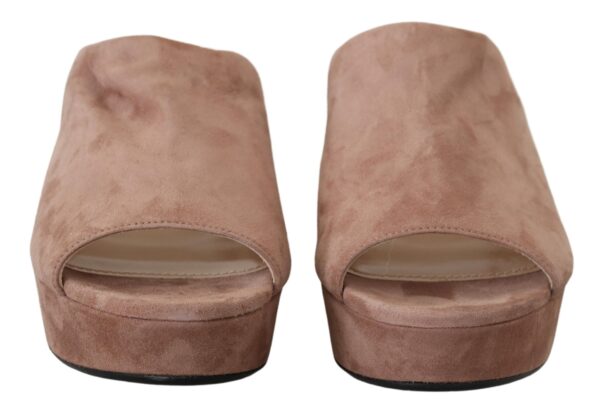 Prada Elegant Dark Rose Suede Heels - Image 2