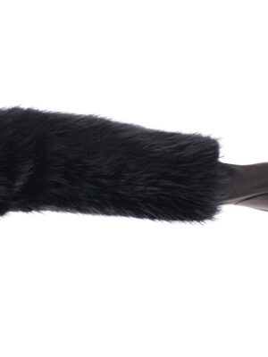 Dolce & Gabbana Elegant Elbow-Length Beaver Fur Gloves