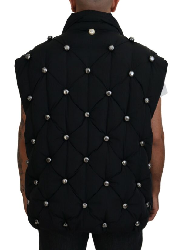 Dolce & Gabbana Elegant Black Sleeveless Vest Jacket - Image 3