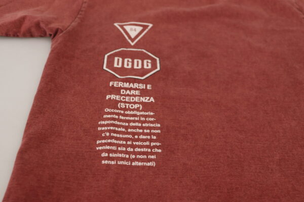 Dolce & Gabbana Elegant Maroon Printed Cotton Tee - Image 7