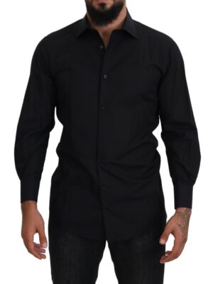 Dolce & Gabbana Elegant Black Formal Long Sleeve Shirt