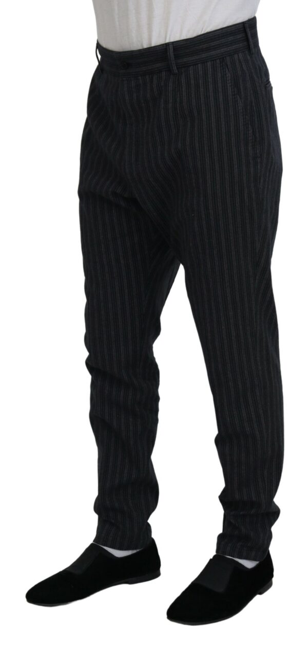 Dolce & Gabbana Elegant Striped Chino Dress Pants - Image 2