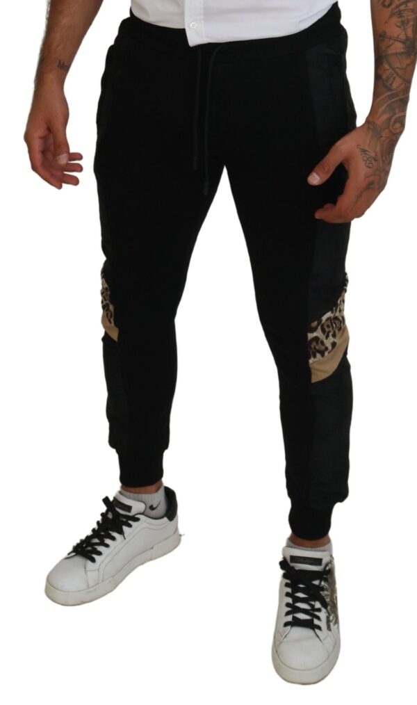 Dolce & Gabbana Elegant Black Jogger Pants for the Modern Man - Image 4