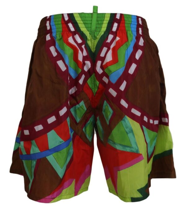 Dsquared² Multicolor Print Swim Shorts Boxer Style - Image 2