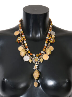 Dolce & Gabbana Elegant Gold-Plated Statement Necklace
