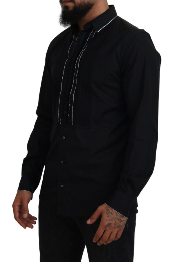 Dolce & Gabbana Elegant Slim Fit Tuxedo Dress Shirt - Image 2