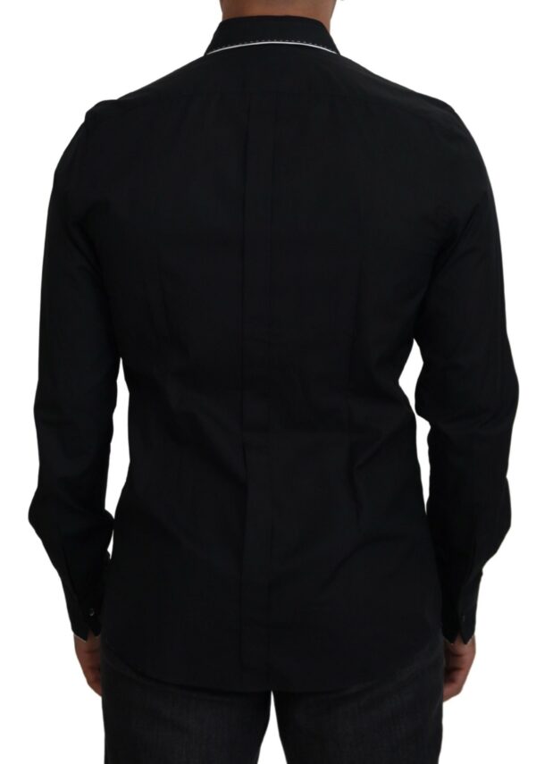 Dolce & Gabbana Elegant Slim Fit Tuxedo Dress Shirt - Image 3