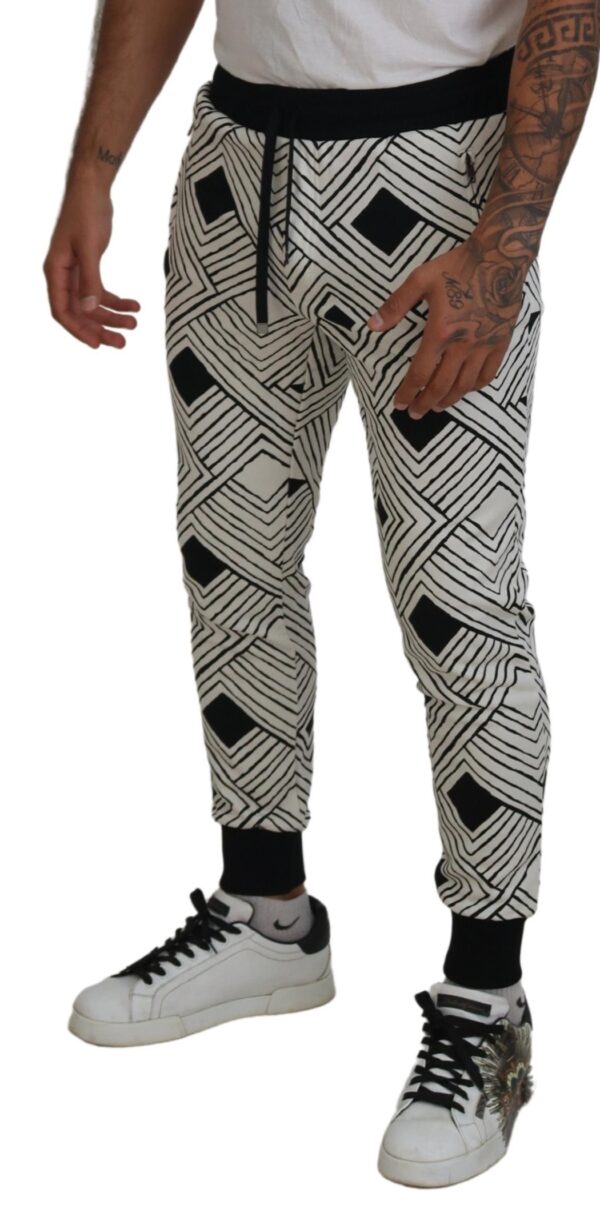 Dolce & Gabbana Elegant Monochrome Sport Sweatpants - Image 2