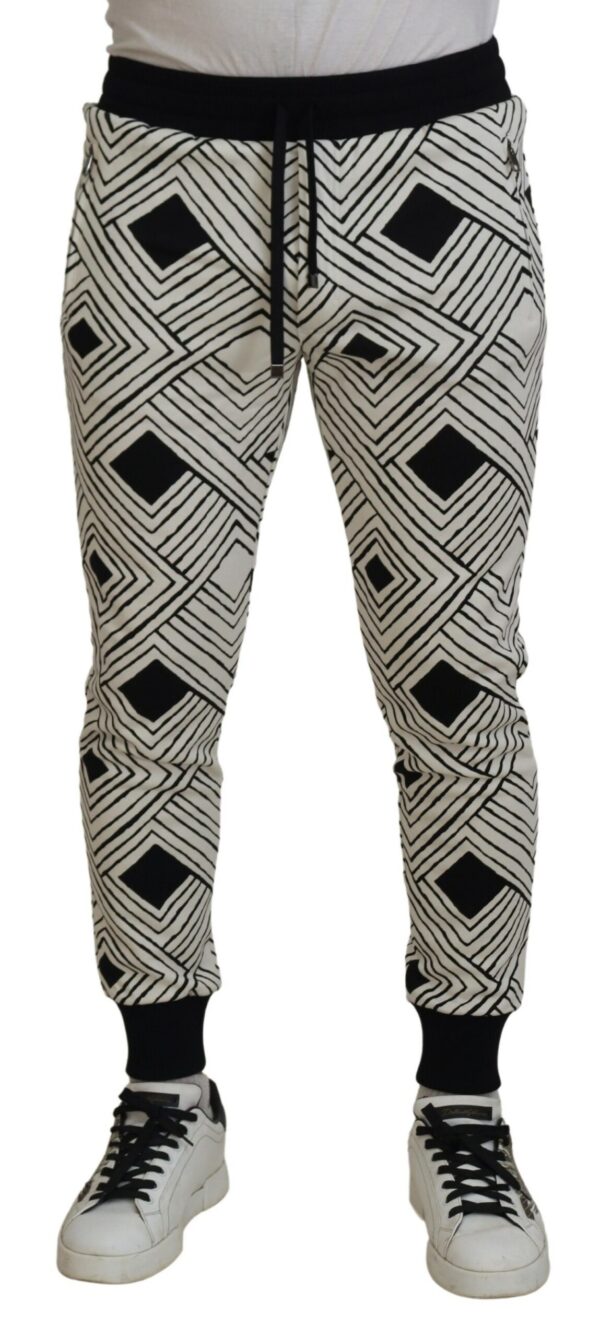Dolce & Gabbana Elegant Monochrome Sport Sweatpants - Image 3