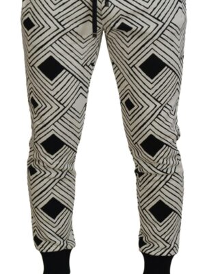 Dolce & Gabbana Elegant Monochrome Sport Sweatpants