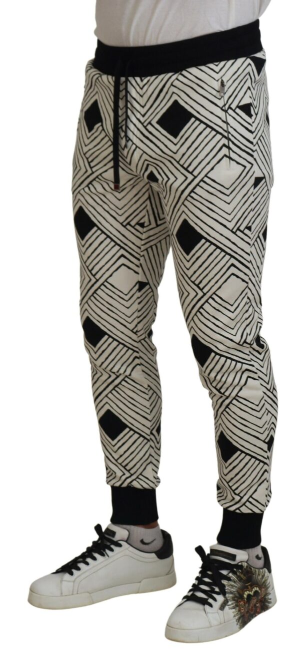 Dolce & Gabbana Elegant Monochrome Sport Sweatpants - Image 4