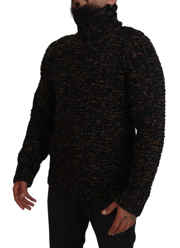 Dolce & Gabbana Elegant Turtleneck Sweater in Luxurious Wool Blend - Image 2