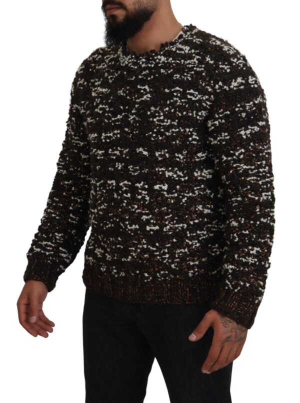 Dolce & Gabbana Elegant Bronze Knit Pullover Sweater - Image 2