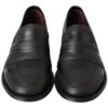 Dolce & Gabbana Elegant Black Leather Slipper Loafers - Image 5